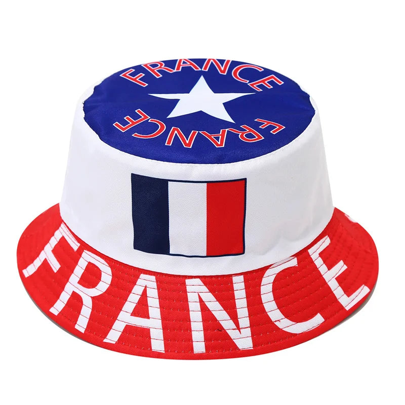 Bob Réversible Drapeaux Nations — accessoire supporter équipe de France