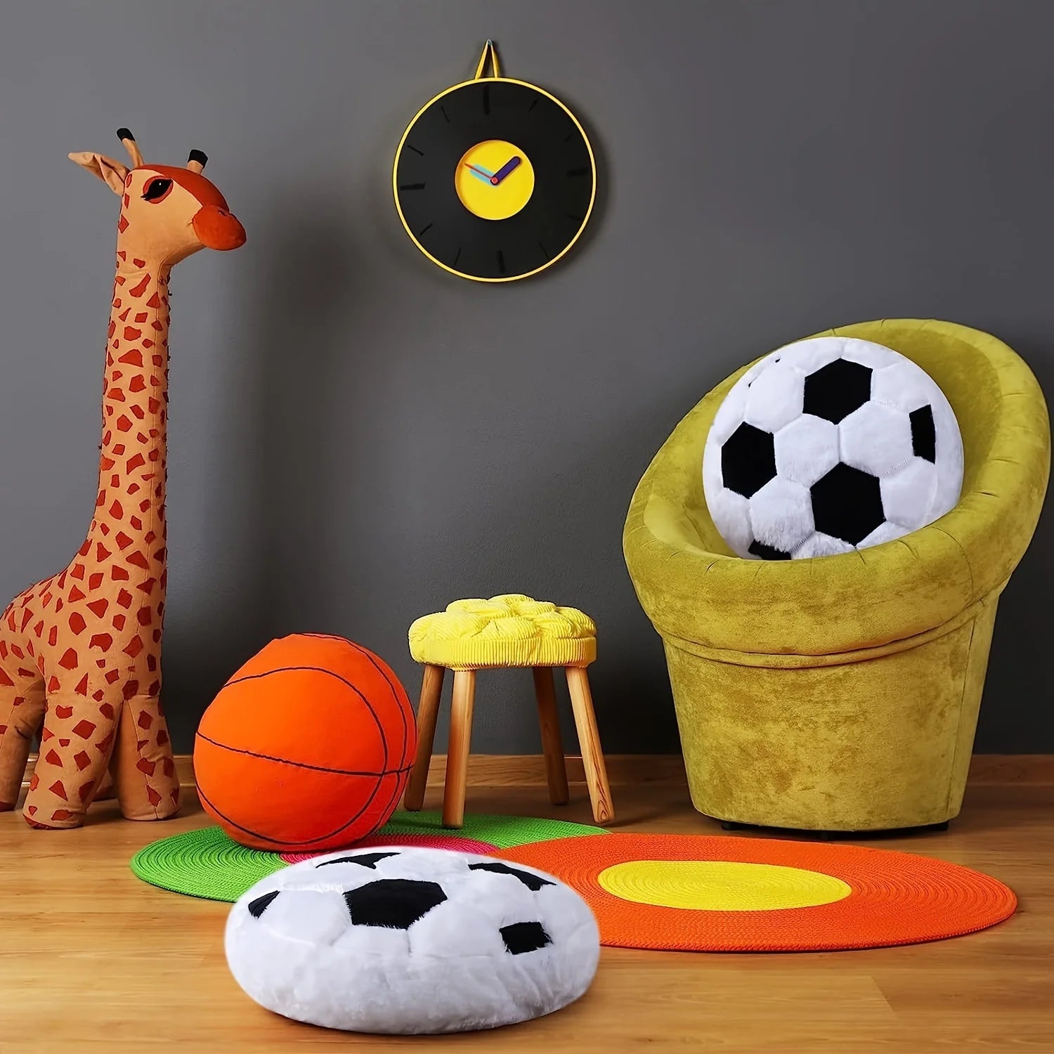 Coussin Décor Football — accessoire supporter équipe de France