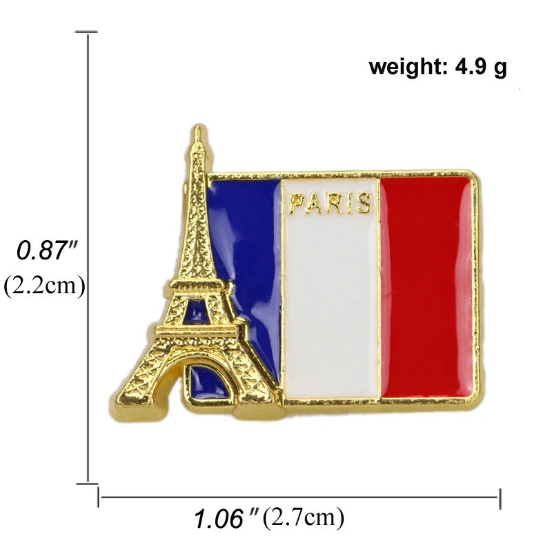 Broche Pin's Drapeau France — accessoire supporter équipe de France