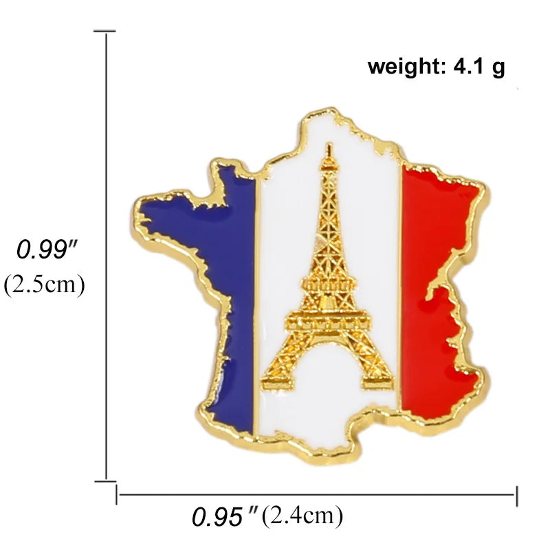 Broche Pin's Drapeau France — accessoire supporter équipe de France