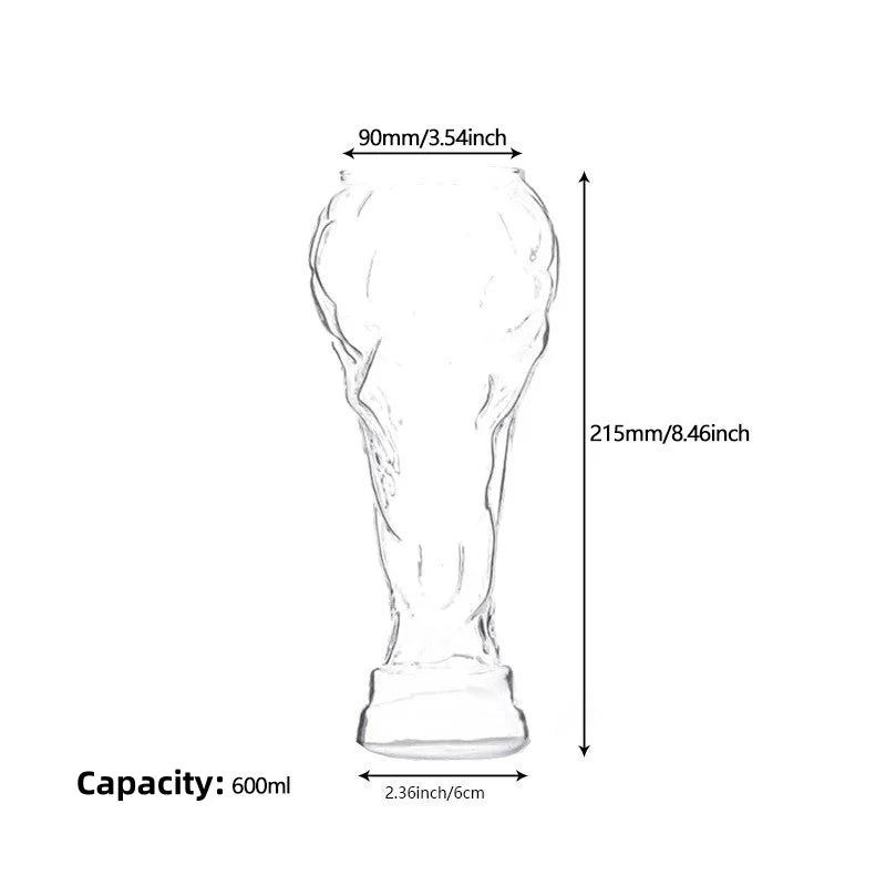Chope Bière Trophée Foot 500ml — accessoire supporter équipe de France