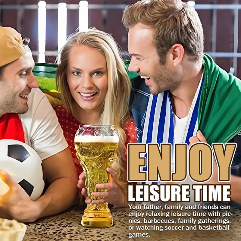 Chope Bière Trophée Foot 500ml — accessoire supporter équipe de France