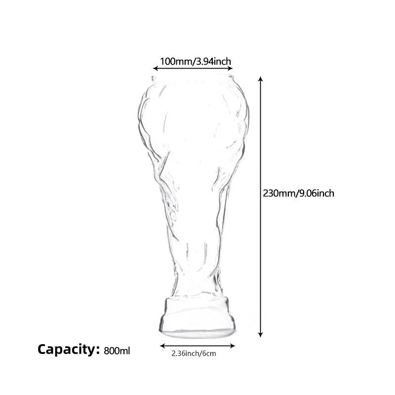 Chope Bière Trophée Foot 500ml — accessoire supporter équipe de France