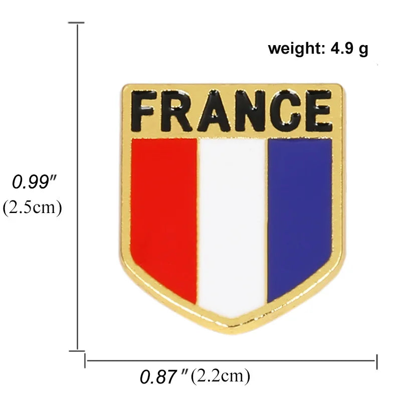Broche Pin's Drapeau France — accessoire supporter équipe de France