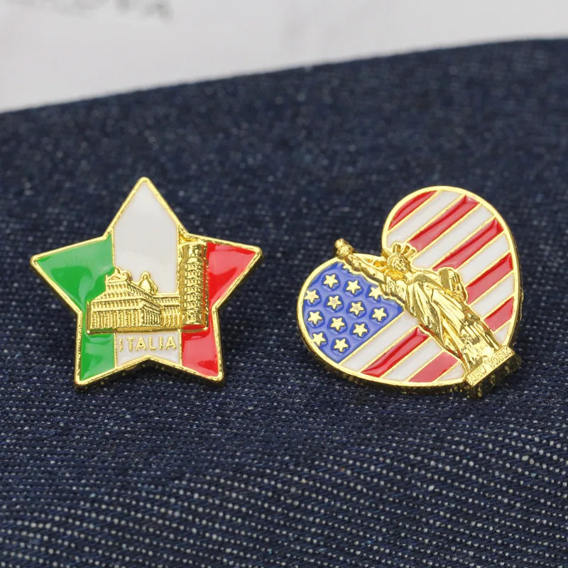 Broche Pin's Drapeau France — accessoire supporter équipe de France