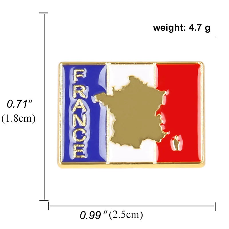 Broche Pin's Drapeau France — accessoire supporter équipe de France