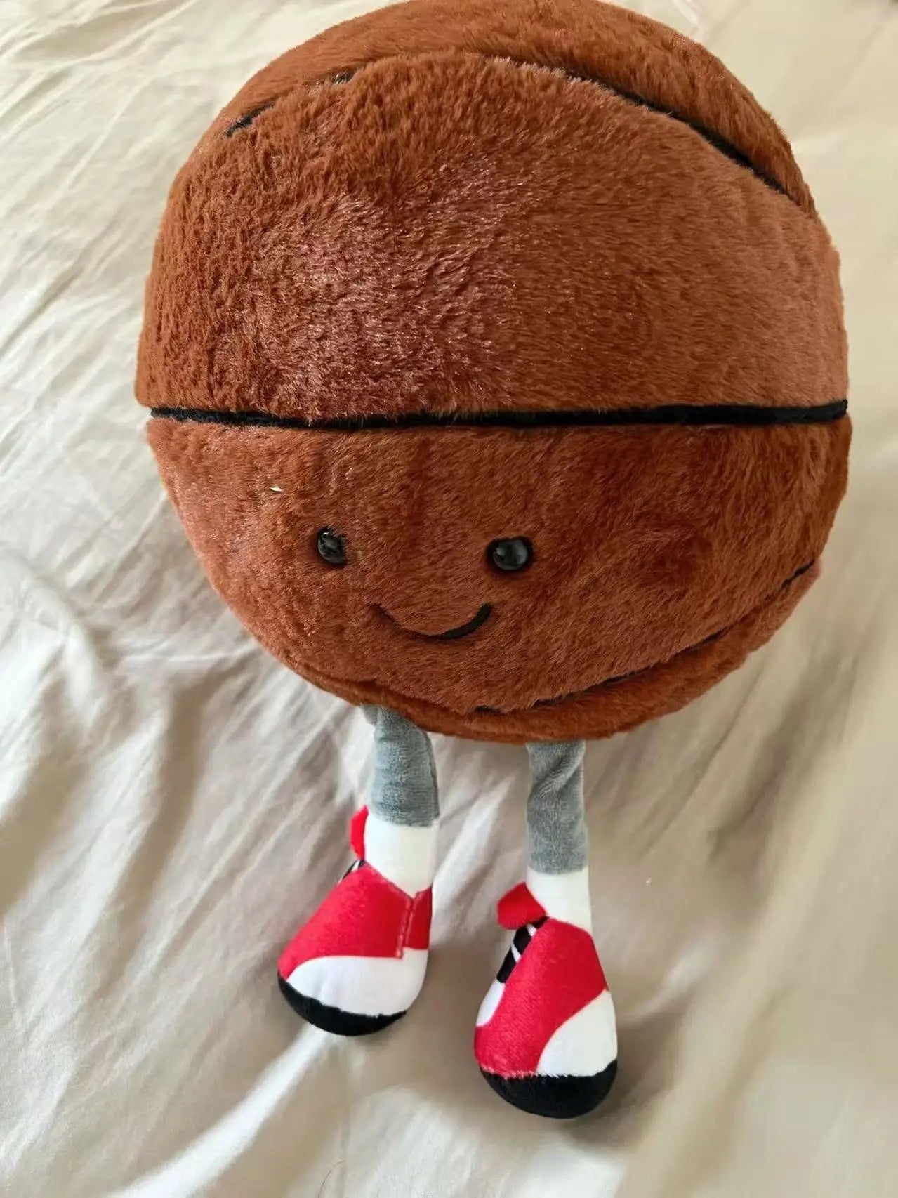 Coussin Ballon Foot Peluche — accessoire supporter équipe de France