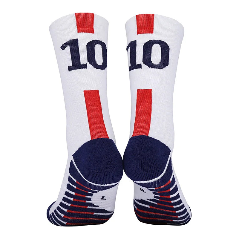 Chaussettes Foot Numéros Légendes — accessoire supporter équipe de France