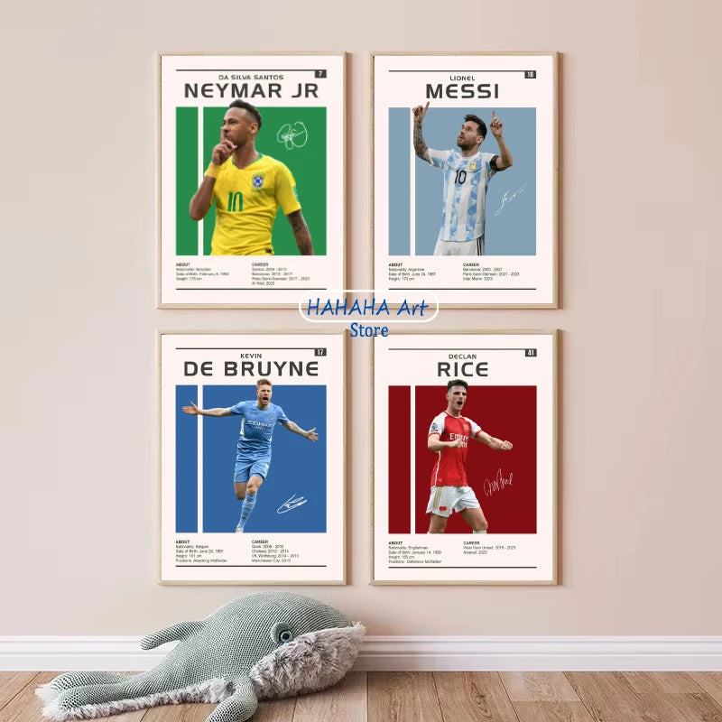 Canvas Légende Football Grand Format — accessoire supporter équipe de France