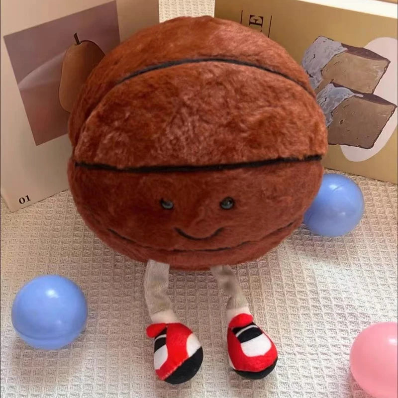 Coussin Ballon Foot Peluche — accessoire supporter équipe de France