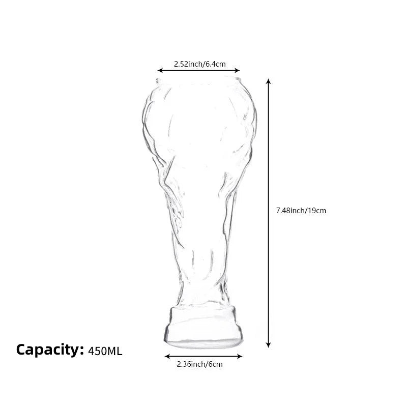 Chope Bière Trophée Foot 500ml — accessoire supporter équipe de France