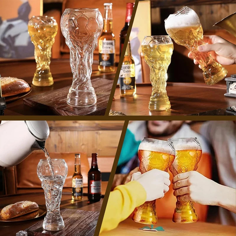 Chope Bière Trophée Foot 500ml — accessoire supporter équipe de France