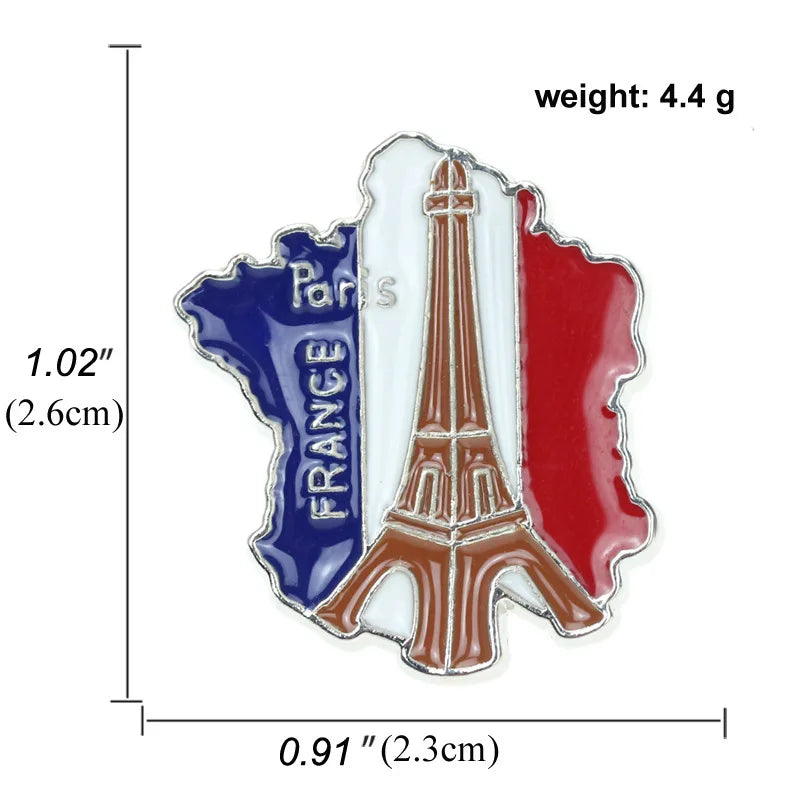 Broche Pin's Drapeau France — accessoire supporter équipe de France