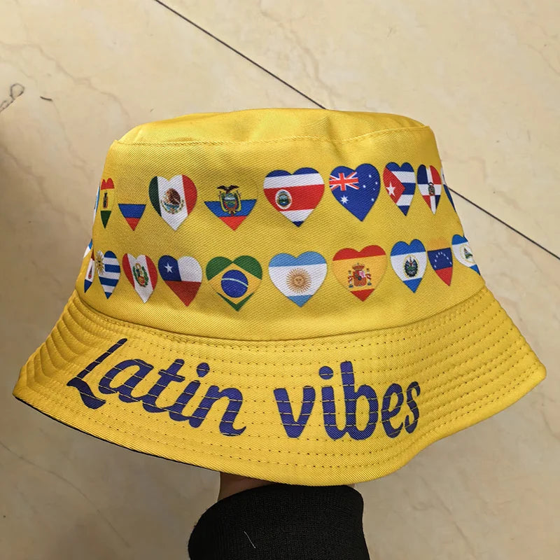 Bob Réversible Drapeaux Nations — accessoire supporter équipe de France