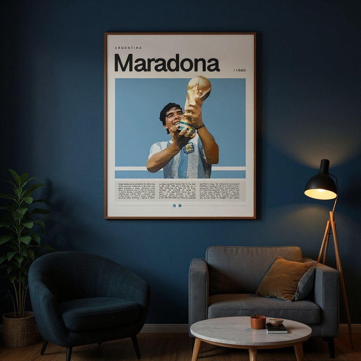 Affiche Football Stars Canvas — supporter France