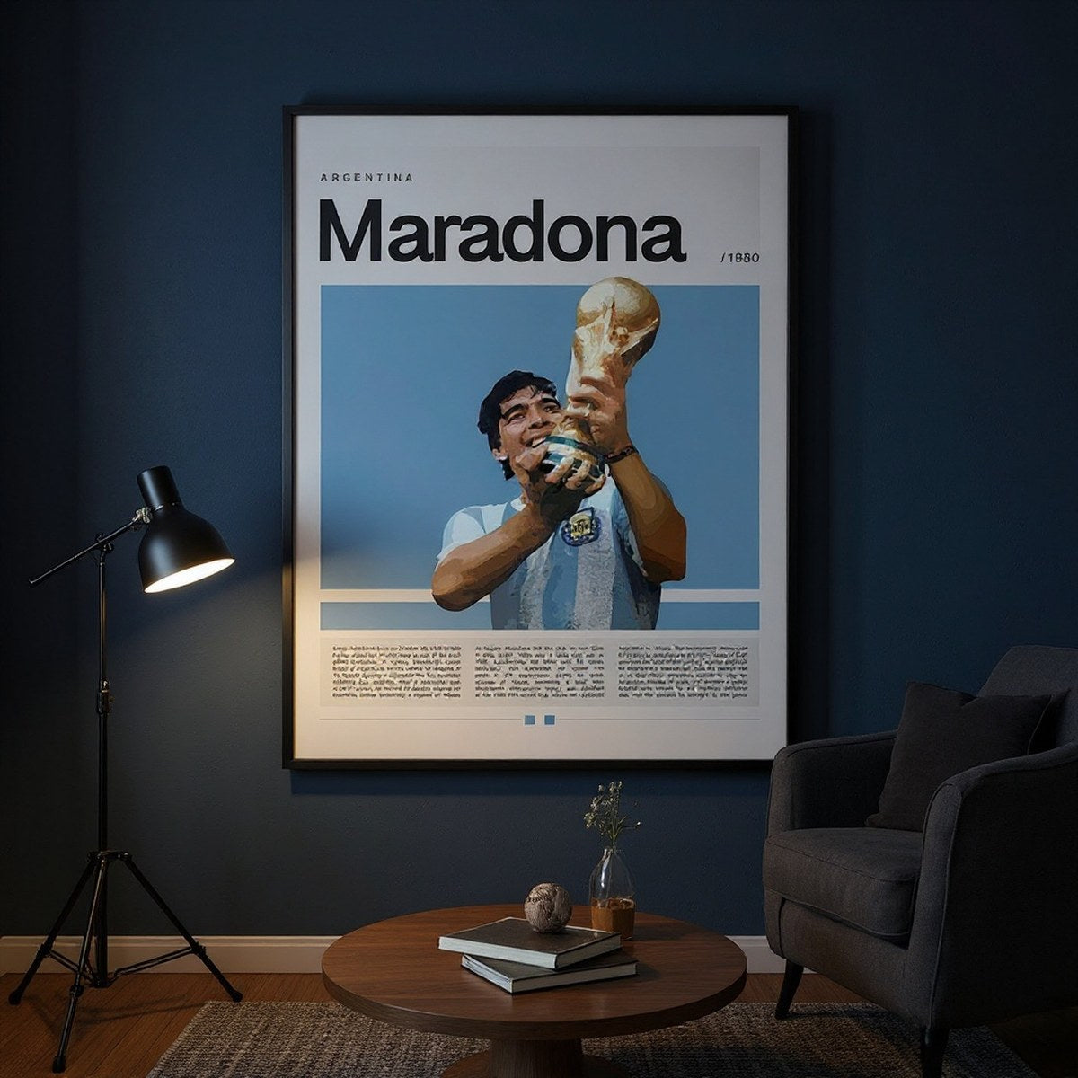 Affiche Football Stars Canvas — soirée match France