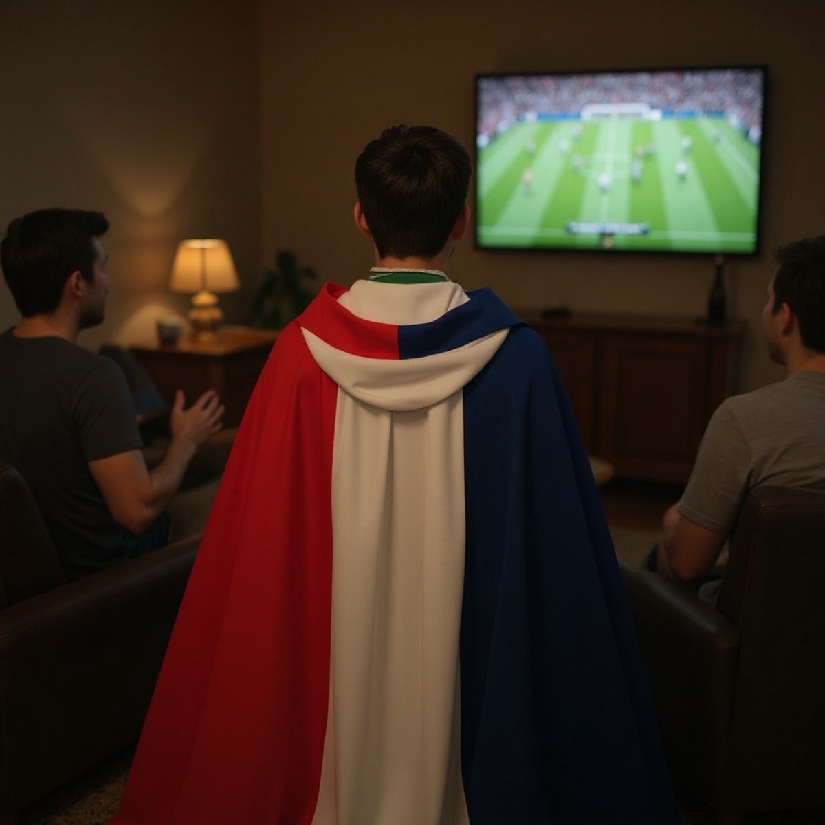 Cape Drapeau France à Capuche — accessoire supporter équipe de France
